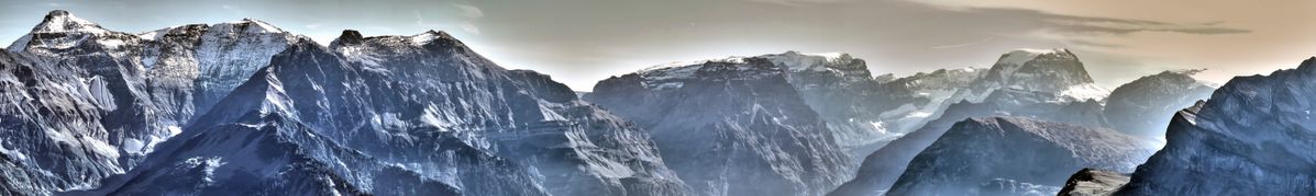 Gumen View, Sardona to Tödi Mountain, Switzerland Glarus Süd Last Sun of Day