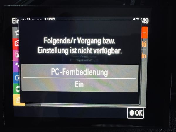 Aber was dann kommt, wenn ich auf USB Verbindung klicke noch mehr....