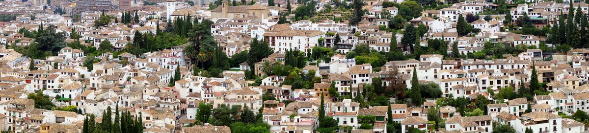 Vue de l'Alhambra sur l'Albaicin. Grenade